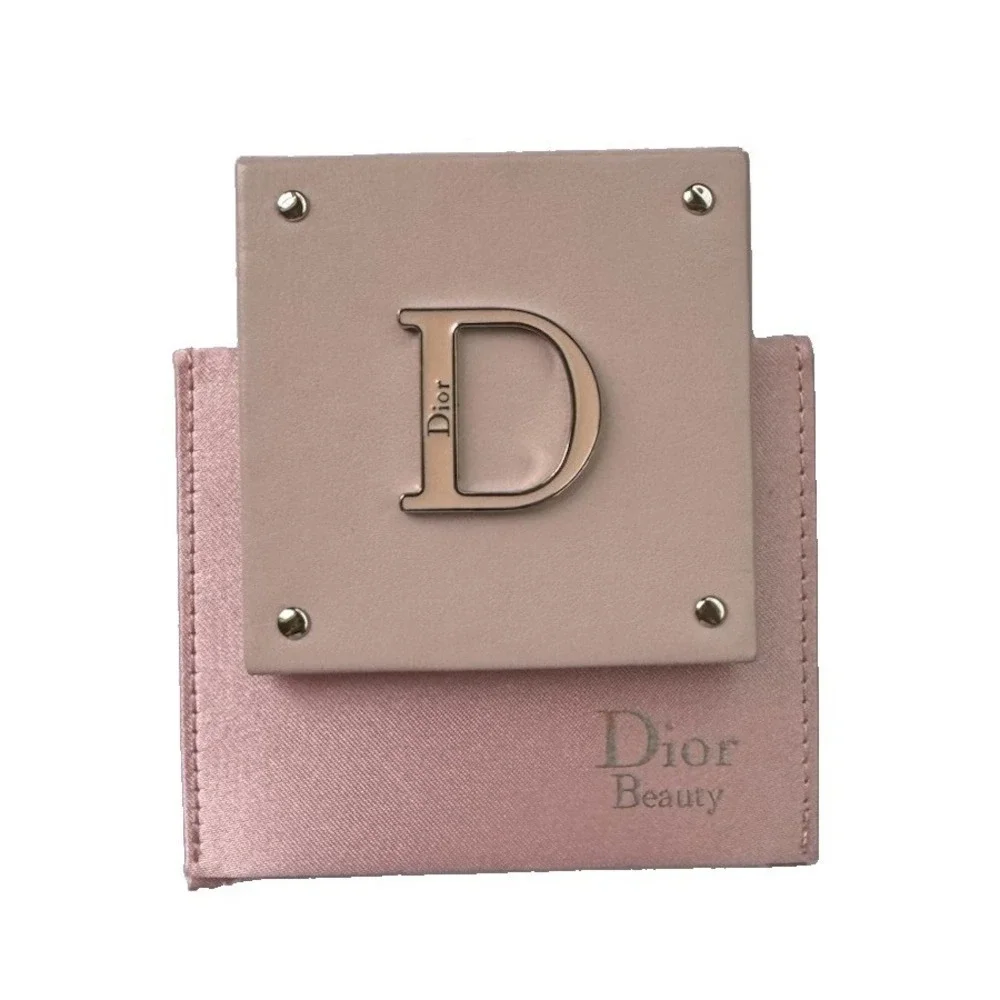 Dior Beauty Mirror Pink With Pouch Flip Mirror